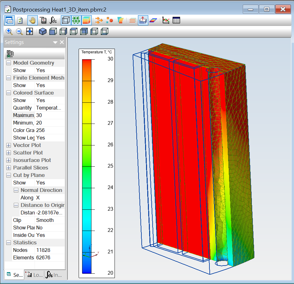 forced cooling : inner temperature field