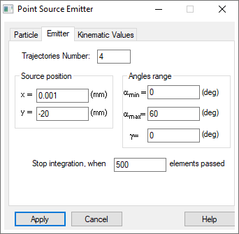 electron optics : simple trajectory