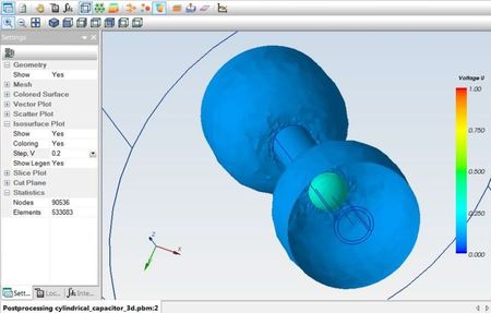 Isosurface for voltage