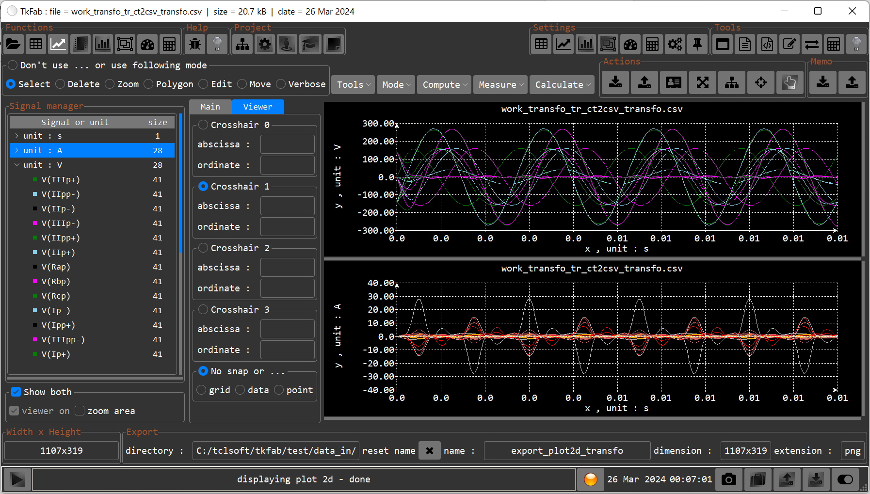 TkFab Csv : Interface principal TkFab Csv : Main front-end